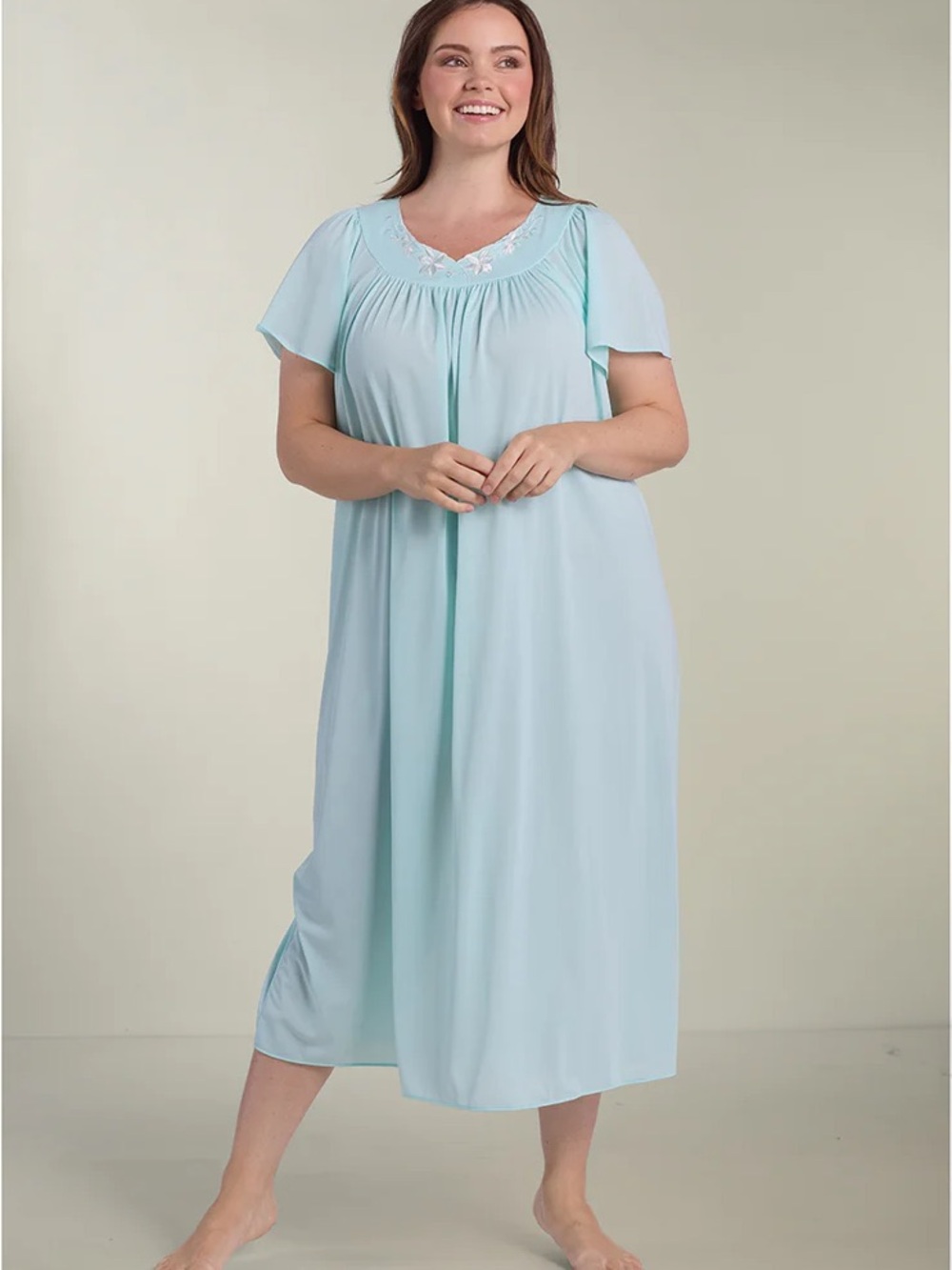Miss Elaine NYLON TRICOT LONG NIGHTGOWN